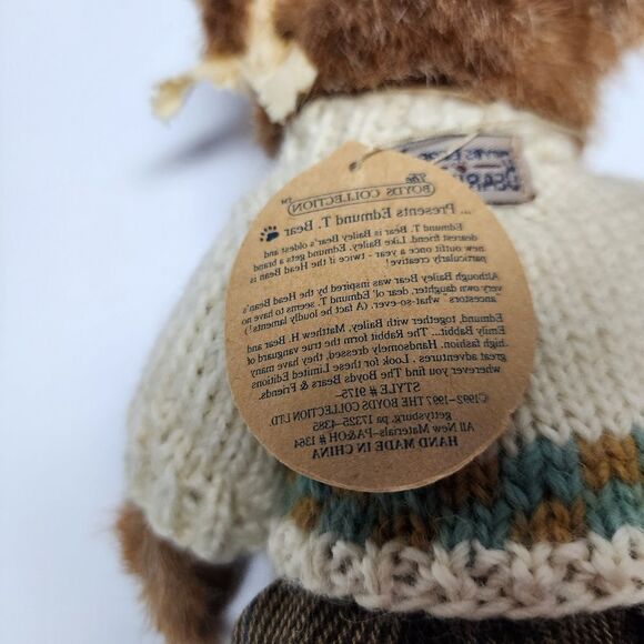 Vintage 1992 The Boyds Collection Edmund T. Bear 8" - Picture 8 of 8
